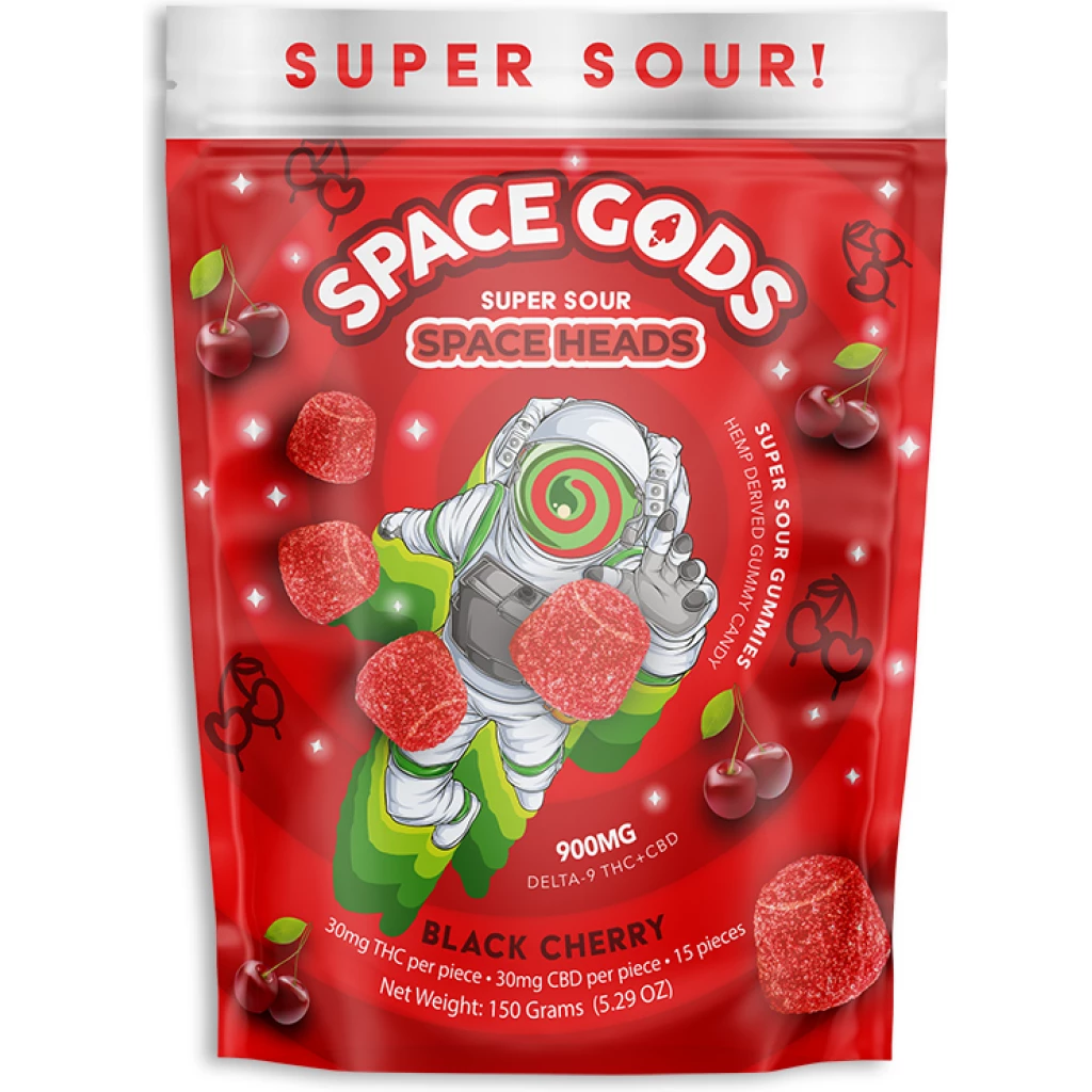 Space Gods Super Sour Space Heads 900 mg