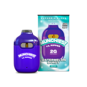 Delta Munchies Watermelon Burst - 2g CBG9 Lil Ripper Vape