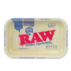 RAW Metall Dab Rolling Tablett + Silikonabdeckung - Klein