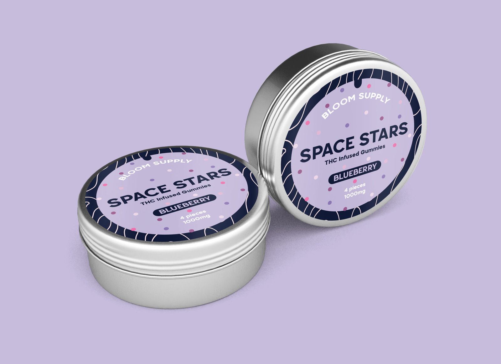 Space Stars -Blueberry THC Infused Gummies - Image 2