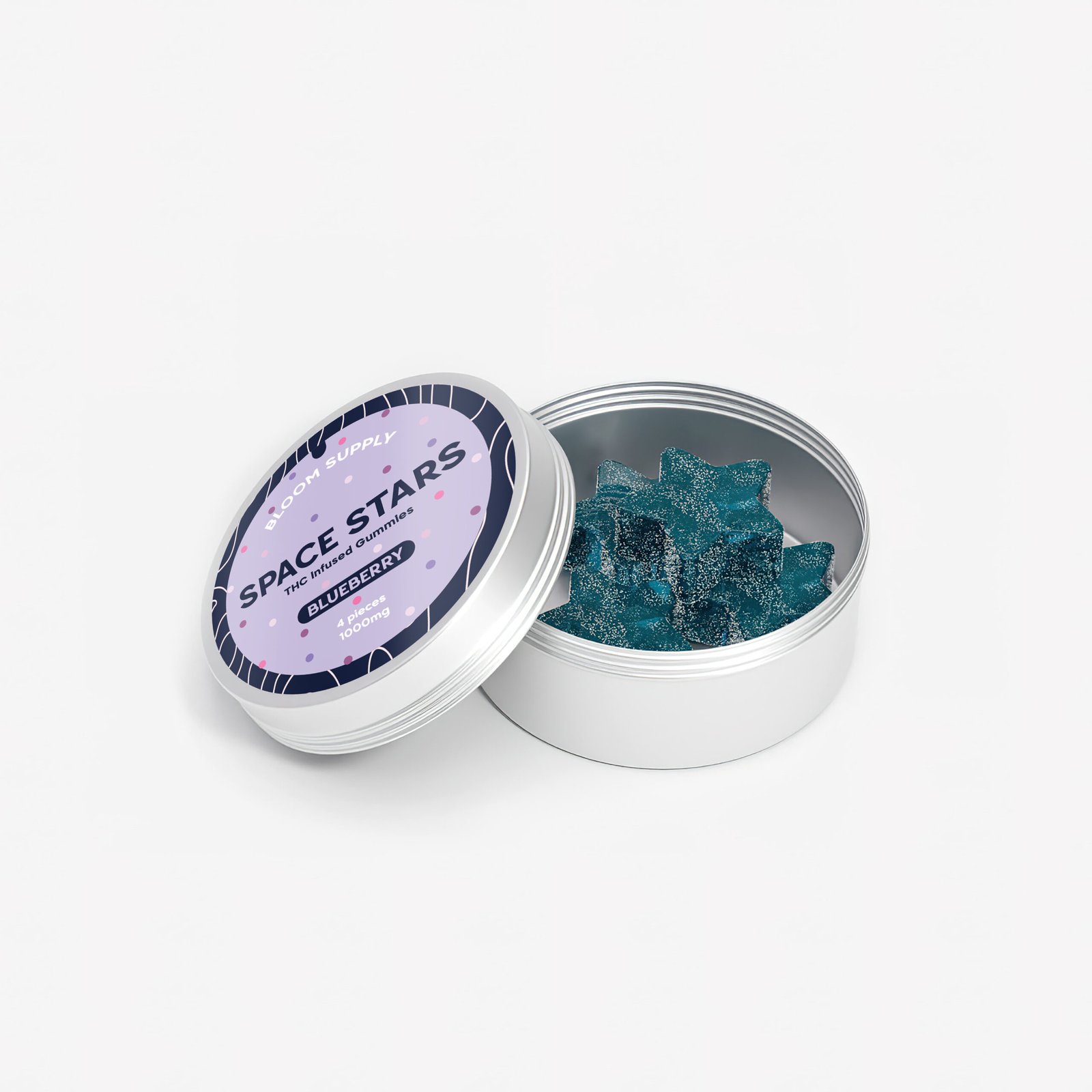 Space Stars -Blueberry THC Infused Gummies - Image 4