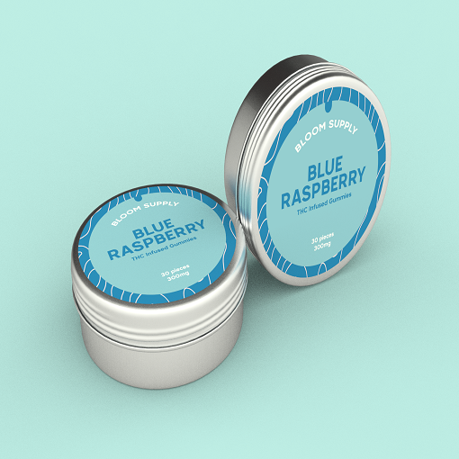 Blue Raspberry -THC Infused Gummies